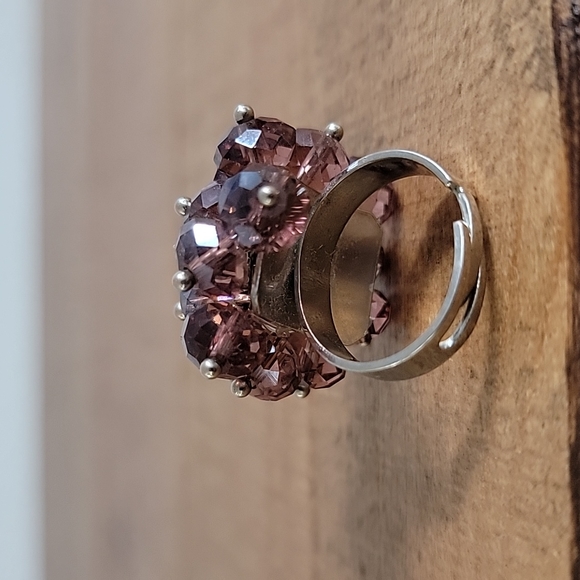 Light Purple/Pink Cluster Ring - Picture 4 of 8